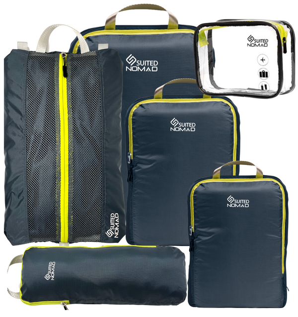 Compression Packing Cubes for Travel by Guardian Gears (Set of 4