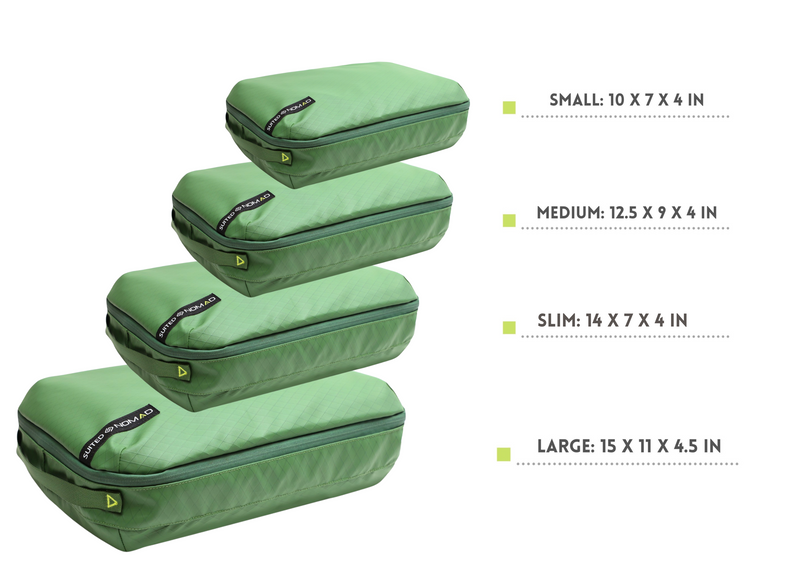 SUITEDNOMAD Compression Packing Cubes Set of 6, Ultralight Travel
