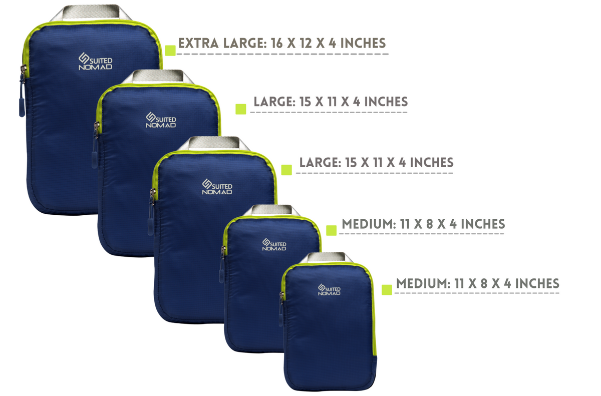 Compression Packing Cubes Set, Ultralight Travel Organizer Bags and To ...