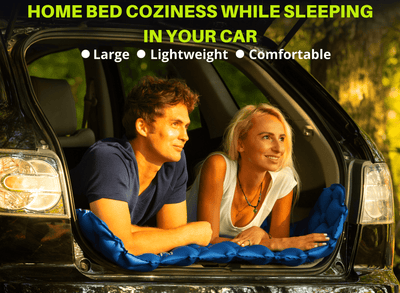 Double Sleeping Pad for Camping 3 in Thick, 2 Person Inflatable SUV Air Mattress Bed